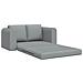 Divano Letto 2-in-1 Grigio Chiaro 148x71x83 cm Tessuto - Foto miniatura 5