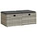 Divano Giardino 2pz con Cuscini Grigio Chiaro Polyrattan Acacia - Foto miniatura 1