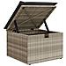 Divano Giardino 2pz con Cuscini Grigio Chiaro Polyrattan Acacia - Foto miniatura 5