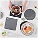 Sottopentola Isolante A Motivo Di Nuvole Di Buon Auspicio Quadrato In Silicone Per Cucina Grey - Foto miniatura 2