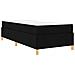 Letto a molle Nero e Marrone e Bianco 80 x 200 cm Tessuto - Foto miniatura 1