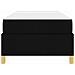 Letto a molle Nero e Marrone e Bianco 80 x 200 cm Tessuto - Foto miniatura 7