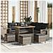 Set Divano da Giardino 9 pcs Grigio 110 x 55 x 71 cm - Foto miniatura 2