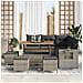 Set Divano da Giardino 9 pcs Grigio 110 x 55 x 71 cm - Foto miniatura 3