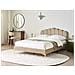 Letto Velluto Sauvian 140 X 200 Cm Tortora - Foto miniatura 1