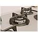 ING 72T /WH 1 piano gas vetro bianco 75cm 5 fuochi bruciatore doppia corona griglie in ghisa lavabili in lavastoviglie - Foto miniatura 4