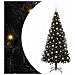 Albero di Natale con 300 LED con supporto Nero 210 cm PVC - Foto miniatura 1