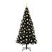Albero di Natale con 300 LED con supporto Nero 210 cm PVC - Foto miniatura 3