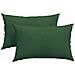 Cuscini da Divano 2 pcs Verde Scuro 50 x 30 cm Tessuto in Cords - Foto miniatura 1