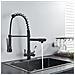 Rubinetto per lavello da cucina, Blackswan, tipo M12 con uscita acqua purificata, modello nero, ceramica bianca con stampa, misura 52 cm - Foto miniatura 2