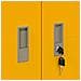 Armadio Giallo senape 80 x 40 x 140 cm Acciaio - Foto miniatura 9