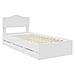 Struttura del letto Bianco 90 x 190 cm Legno Ingegnerizzato - Foto miniatura 4