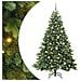 Albero di Natale artificiale con 300 LED Verde 210 cm PE e PVC - Foto miniatura 1