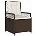 Set da Pranzo per Giardino 7 pcs Marrone polyrattan - Foto miniatura 6