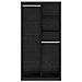 Guardaroba Rovere nero 100 x 50 x 200 cm Legno multistrato - Foto miniatura 4