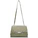 BORSA A SPALLA CON PATTA E CANVAS VERDE - Foto miniatura 1
