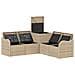 Set di divani 5 pz Beige e Grigio Chiaro - Foto miniatura 4
