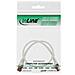 cavo patch per rete dati lan cat. 6, 2x rj45, doppia schermatura sftp (pimf) , halogenfree, colore bianco, 0,3m - Foto miniatura 2