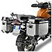 Portavaligie Per Trekker Outback Nero Laterale - Foto miniatura 2
