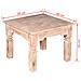 Tavolino Da Caffè In Legno Massello Di Acacia 60x60x45 Cm - Foto miniatura 8