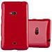 Custodia Compatibile Con Nokia Lumia 625 In Jelly Rosso - Coperchio Protettivo In Silicone Tpu Flessibile - Foto miniatura 1