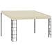 Gazebo A Parete 3x4 M Crema In Tessuto - Foto miniatura 1