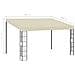 Gazebo A Parete 3x4 M Crema In Tessuto - Foto miniatura 6