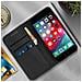 Custodia Iphone Se 2020 / 7 / 8 Portacarte Funzione Supporto Cover Silicone Nero - Foto miniatura 3
