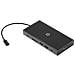 Travel USB-C Multi Port Hub Replicatore di Porte Cablato 3x USB 3.2 Colore Nero - Foto miniatura 2