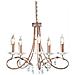 Lampadario A 5 Luci Argento, Finitura Oro, E14 - Foto miniatura 1