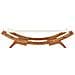 Lettino Prendisole 100x188,5x44 cm in Legno Curvato Crema - Foto miniatura 4