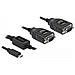 Adattatore USB Type-C per 2 x seriale RS-232 DB9 con protezione ESD 15 kV - Foto miniatura 2