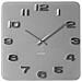 Vintage Quartz wall clock Quadrato Grigio - Foto miniatura 1