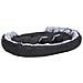Cuscino Per Cani Reversibile Lavabile Grigio Nero 150x120x25 Cm - Foto miniatura 4