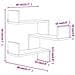 Scaffale Parete Angolo 2p Rovere Marrone 40x40x50cm Multistrato - Foto miniatura 12
