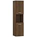 Armadietto Bagno Rovere Marrone 30x30x130 Cm Legno Multistrato - Foto miniatura 2