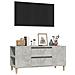 Mobile Per Tv Grigio Cemento 102x44,5x50 Cm Legno Multistrato - Foto miniatura 6