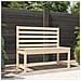 Panca da Giardino 109 cm in Legno Massello di Pino - Foto miniatura 1