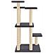 Pali Tiragraffi Per Gatti Con Piattaforme Grigio Scuro 98,5 Cm - Foto miniatura 3