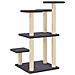 Pali Tiragraffi Per Gatti Con Piattaforme Grigio Scuro 98,5 Cm - Foto miniatura 4