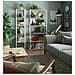 Scaffale stile loft con ripiani in legno, 6 ripiani, 40x32x192 cm, Colore Bianco e Sonoma Quercia - Foto miniatura 4