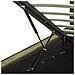 Letto Matrimoniale Bouclé Verde Scuro Con Contenitore 160 X 200 Cm Moissac - Foto miniatura 7