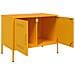 Mobile Tv Giallo Senape 68x39x50,5 Cm In Acciaio - Foto miniatura 5
