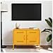 Mobile Tv Giallo Senape 68x39x50,5 Cm In Acciaio - Foto miniatura 7