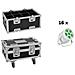 Set 16x Led Silent Par 6 Qcl Floor Ws + Case (20001003) - Foto miniatura 1