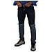 Jeans Slim In Denim Di Cotone Stracciato Bicolore Blu - It48 - M - Foto miniatura 4