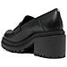 Rocco Heeled Loafer Mocassino Pelle Di Mucca Scarpe Donna Nero Eu 36, 40f3rcmp1b-007 - Foto miniatura 3