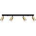 Lampada Da Soffitto Winx 4l Nero /oro Sl. 1387 - Moderno Lampade Da Soffitto Oro Nero 18.5x82x6 Cm - Foto miniatura 1