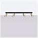 Lampada Da Soffitto Winx 4l Nero /oro Sl. 1387 - Moderno Lampade Da Soffitto Oro Nero 18.5x82x6 Cm - Foto miniatura 2