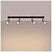 Lampada Da Soffitto Winx 4l Nero /oro Sl. 1387 - Moderno Lampade Da Soffitto Oro Nero 18.5x82x6 Cm - Foto miniatura 3